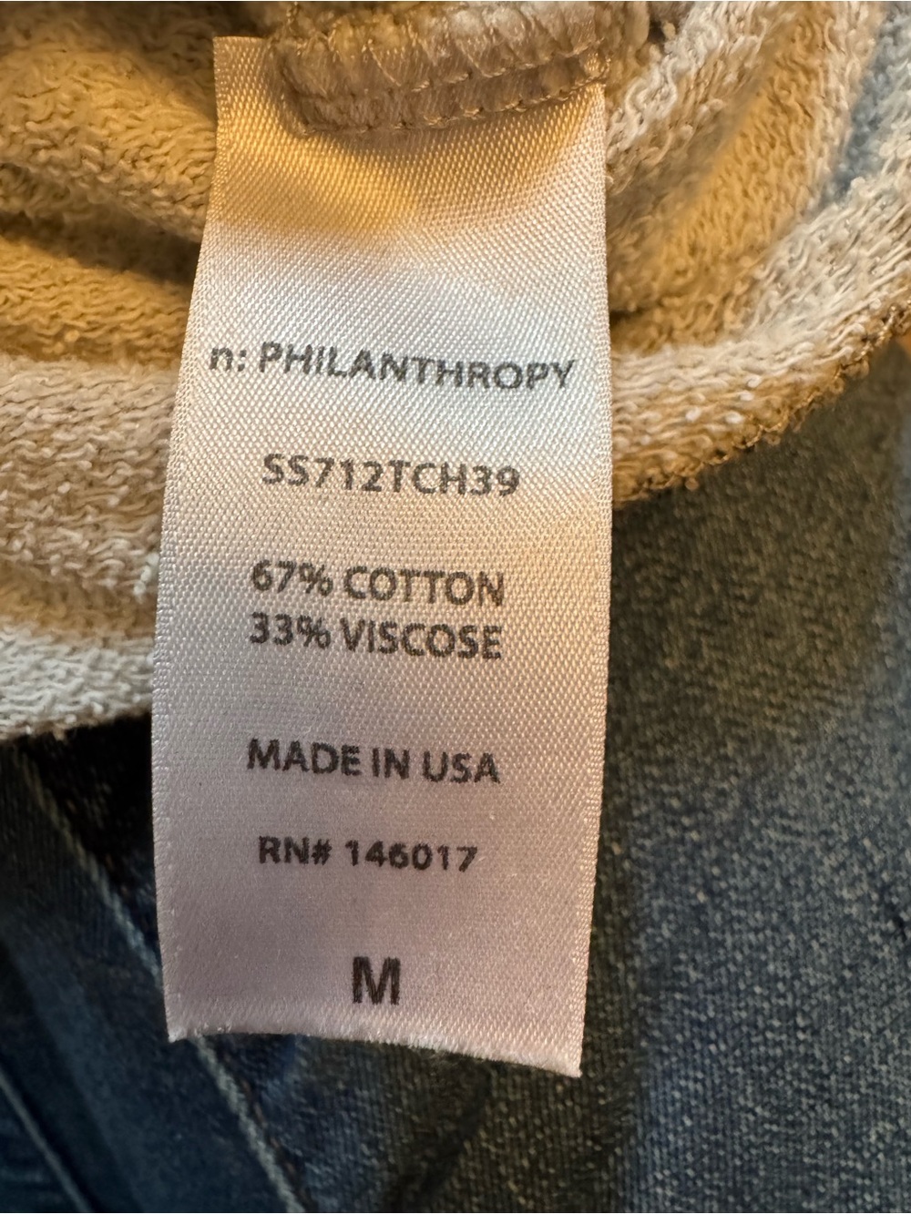 n:Philanthropy Montreal Merci Frayed Sweatshirt - Picture 7 of 9